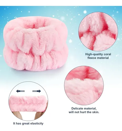 Paquete De 4 Toallas De Muñeca For Lavado De Cara, Pulsera