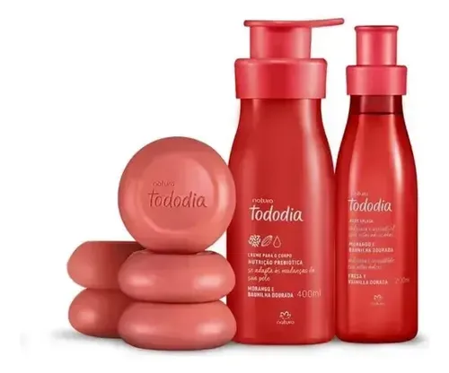 Kit Regalo Mujer Natura Tododia Fresa y Vainilla Dorada