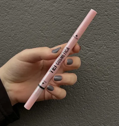 Delineador Líquido Negro Waterproof Doble Punta Tei