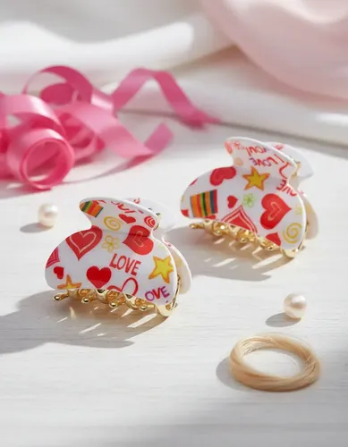Broches De Pelo Para Nenas. Clips Para Niñas Ganchos Nenas Color Blanco