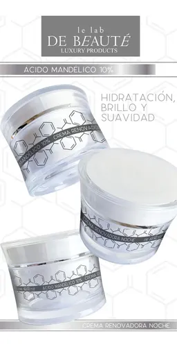 Crema Renovadora Ácido Mandélico 10% para Noche y Piel Grasa