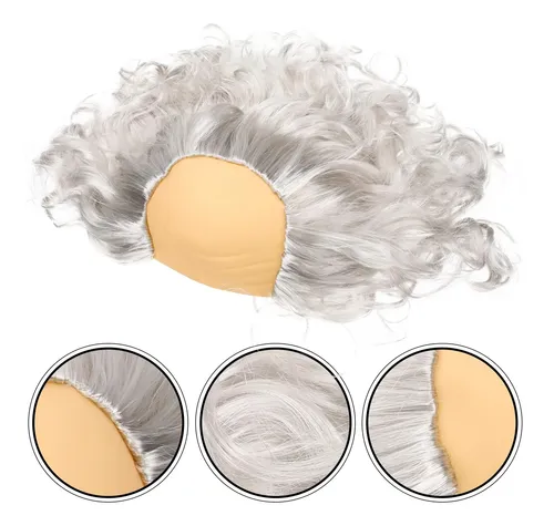 Peluca Calva Divertida For Hombre Mayor, Peluca De Cosplay,