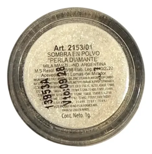 Mila Sombra En Polvo Perla Cristal Diamante Oro 2153-01 Oro