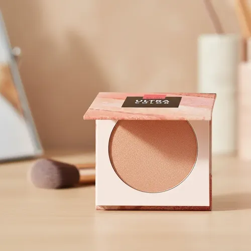 Polvo Compacto Ultra Color Iluminador Rose Gold 8g Avon