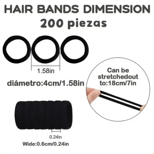 Cintas De Toalla Para El Pelo, Duraderas Y Muy Elásticas, Ne