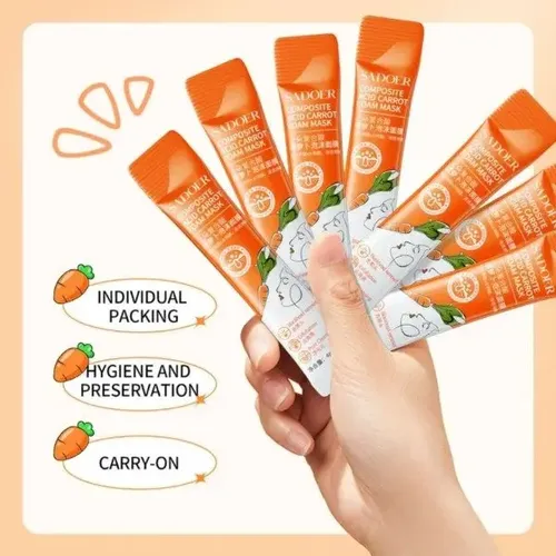 Mascarilla Facial X12 Burbujas Ácido Salicilico Sadoer Espum Tipo de piel Normal a grasa
