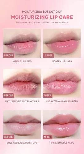 Qibest Bálsamo Labial Que Cambia Color Hidratante Antiarruga