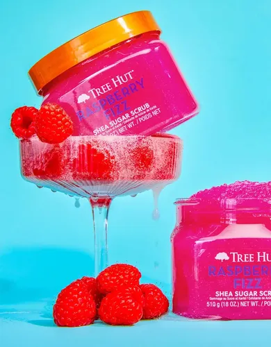 Tree Hut Exfoliante Corporal Raspberry Fizz con Azúcar de Frambuesa