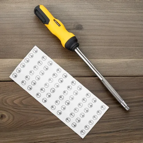 12 Hojas De Pegatinas Autoadhesivas Con El Símbolo De La Tie