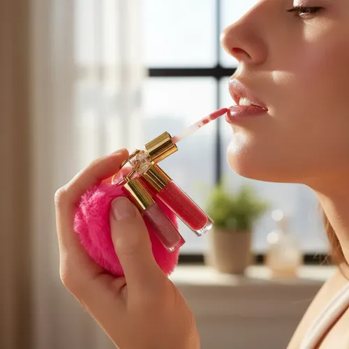 Bálsamo Labial Labios Corazón Llavero Nuevo Cute Rosa Pro