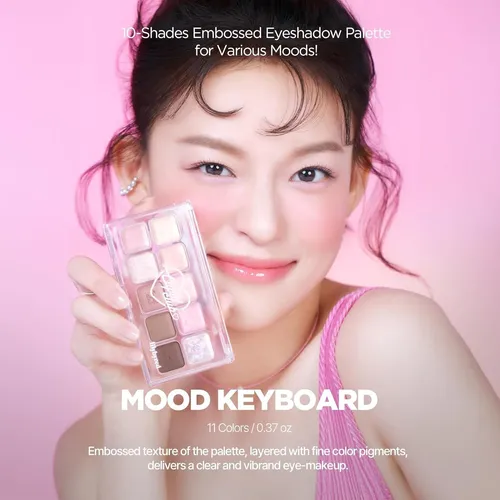 Paleta De Sombras Lilybyred Mood Keyboard 10 Tonos Coreanos