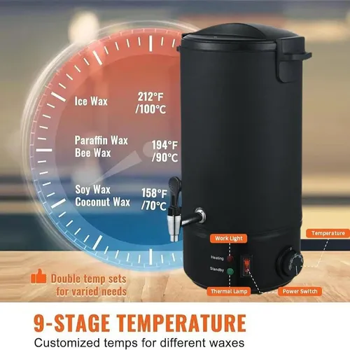 Ss Y Quemador De Cera Eléctrico For Velas 6 L P
