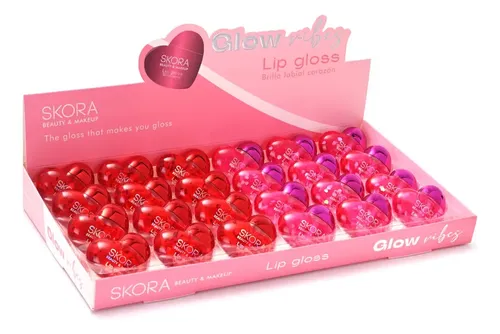 Lip Gloss Brillo Labial Corazon Rojo Glow Vibes Tono 1 39586