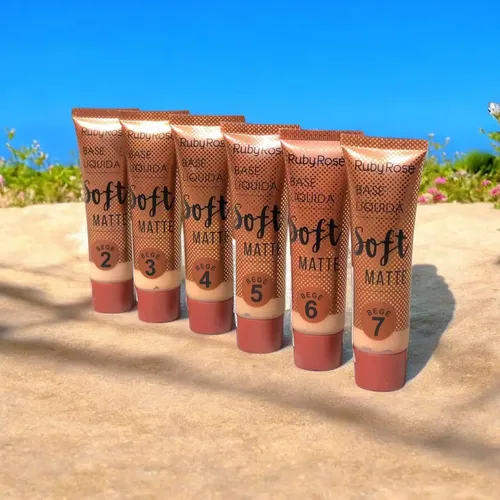 Base Líquida Soft Matte Ruby Rose 29ml Alta Cobertura