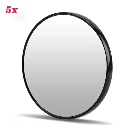 Espejo Aumento 5x Ventosa Maquillaje Black-5x