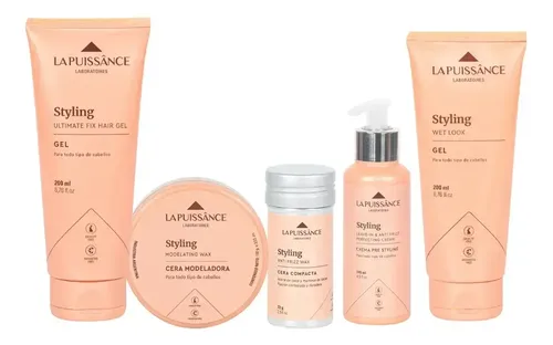Kit Completo La Puissance Styling Gel Cera Crema Fijación