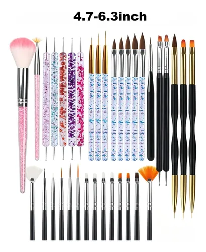 Kit 35 Herramientas Para Manicura Y Nail Art