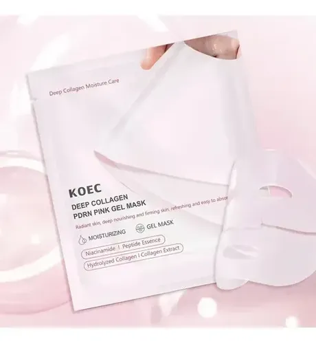 Pack X4 Mascarilla Absorbible Colageno Pdrn Pink Koec Todo Tipo De Piel