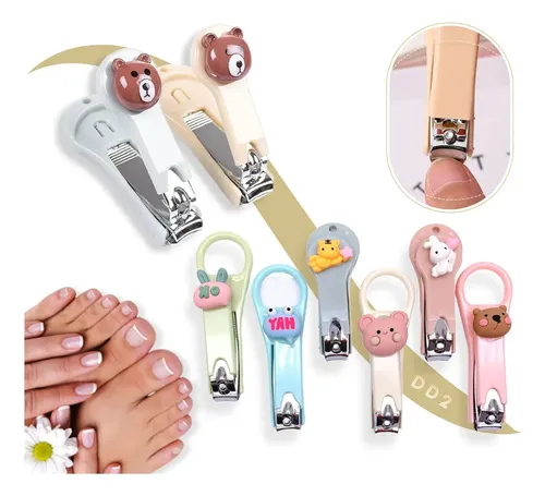 Alicate Cortauñas Infantil/adulto Con Muñeco Animal Kawaii
