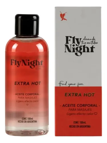 Aceite Calor Masajes Fly Night Body Oil Ultra Hot 100 Ml