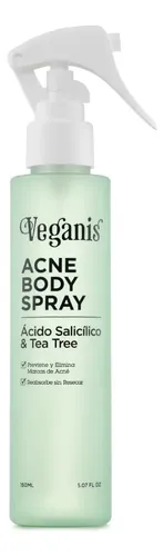 Spray Corporal Veganis Anti Acné Ácido Salicílico 150ml