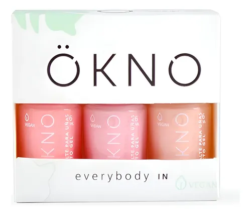 Kit De 6 Esmaltes De Uñas Ökno (2gift Box) Vegano 6ml 17free Color Trio