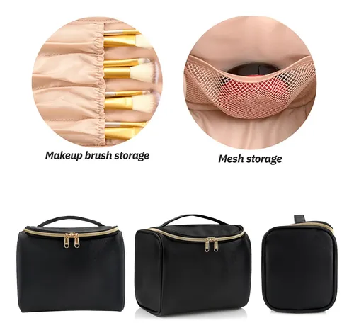 Bolsa De Maquillaje Negra Bolsas De Cosméticos -jxs1