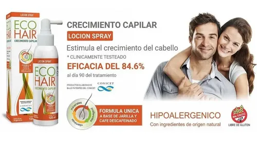 Eco Hair Crecimiento Capilar Estimulante Spray X 125 Ml