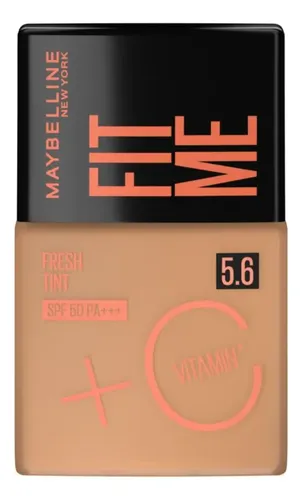 Maybelline Base Fit Me Fresh Tint Con Vitamina C Y Fps 50 Tono 5.6