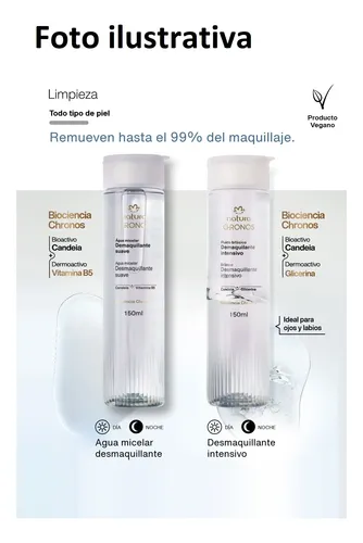 Desmaquillante Bifásico Intensivo Chronos Derma Natura