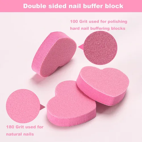 Aojiyes 30 Kits Uñas 3 Piezas Con Lima 240