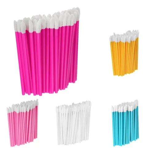 Set De 50pcs Desechable Cepillo De Lápiz Labial Para Blanco