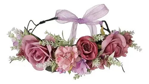 Diademas Flores Nupciales For El Pelo Florales Con Corona