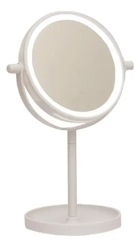 Espejo Tocador C/luz Led Circular Y Pie Apoyo (ep16710)