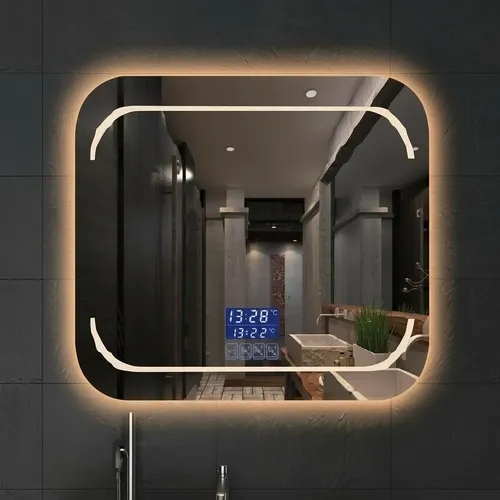 Espejo Con Luz Led Blanca Y Calida 50*70cm Otten