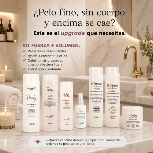 Shampoo Fortalecimiento Anticaída del Cabello Tonic Intensive con Ortiga y Romero que activan la Microcirculación Sanguínea, producto profesional, Botella x 500Mls Line Up
