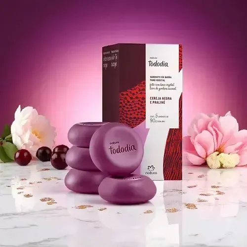 Jabón En Barra Natura Tododia Cereza Negra Y Praline