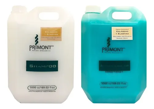 Shampoo Y Acondicionador Colágeno Y Elastina Primont X 5 Lts