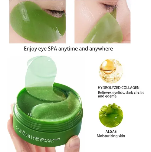 60 Parches De Gel Para Ojos Firstfly Con Colágeno Y Aloe