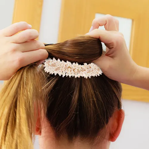 3 Uds. Moldeador De Moños Con Brillantes Para Cabello Largo
