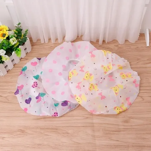 Gorro De Ducha Impermeable, Gorro De Baño De Plástico Elásti