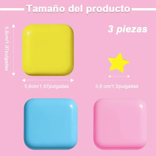 96 Parches Acné Estrella, 3 Cajas 3 Colores, Espejo