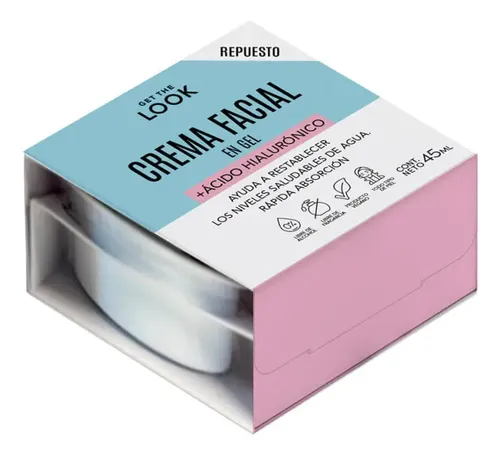 Repuesto Crema Gel Facial Get The Look Ácido Hialurónico