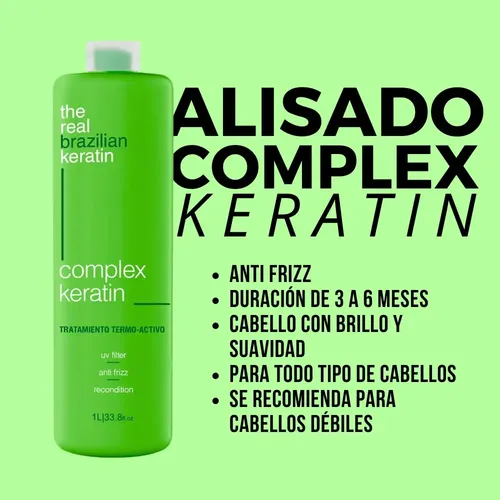 Alisado Keratina Complex Real Brazilian X 1 L