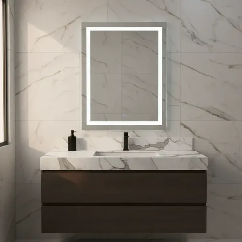 Espejo Touch Led 45×90 Esmerilado Frio O Calido