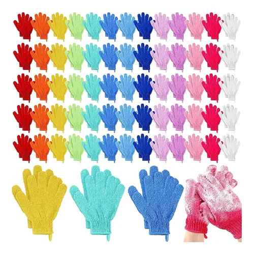 Guantes Exfoliantes Para Ducha 104 Piezas Multicolor