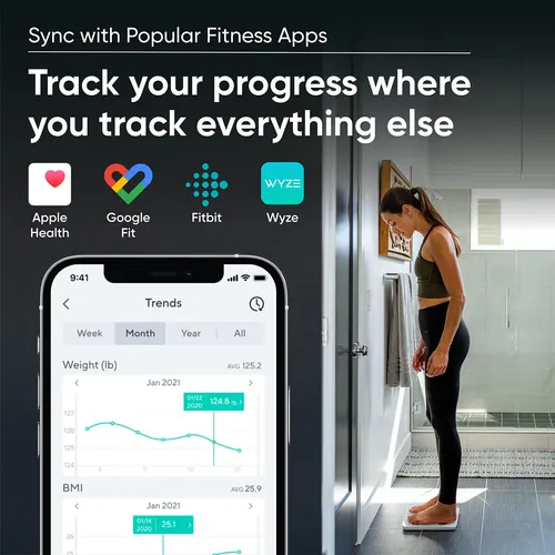 Smart Scale Wyze Scale S Para Peso Corporal Y Grasa De 180 K