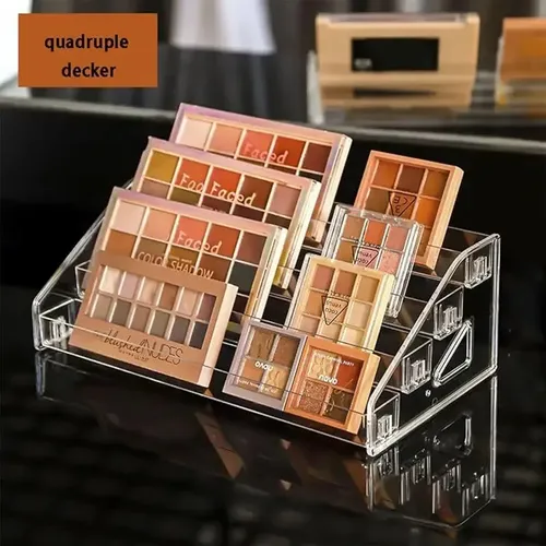 Organizador Acrílico 3 Niveles Para Tocador Beige