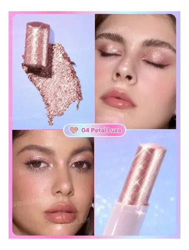 Sheglam Crystal Jelly Glaze Sombra En Barra Iluminador Gel Color Petal luxe