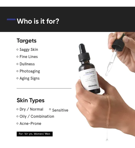 Multi Peptide 10% Face Serum With Hyaluronic Acid For Anti